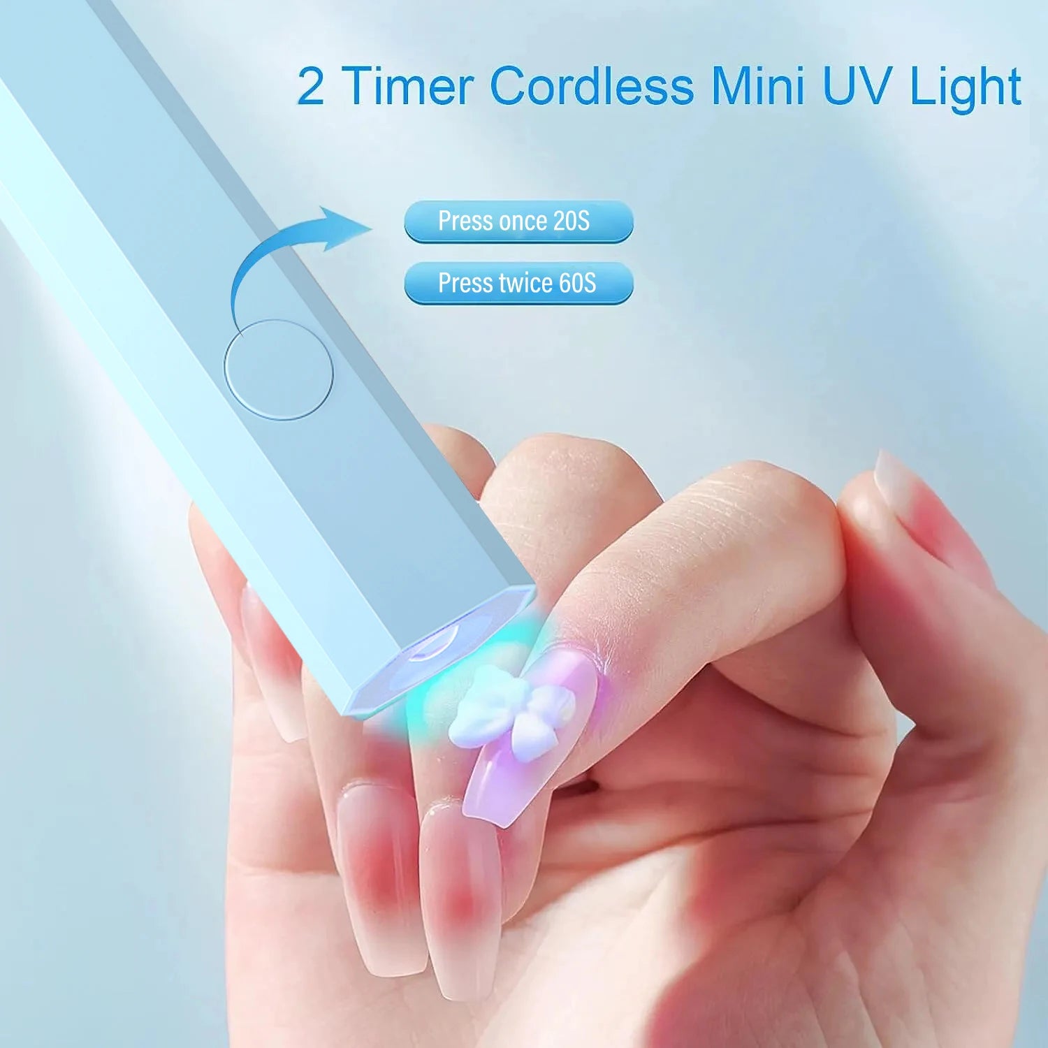 CNHIDS Portable Handheld Mini Nail Lamp For Gel Polish Quick Dry Flashlight Pen USB Nail Dryer Machine UV LED Nail Lamp - NJPH Best Selling 