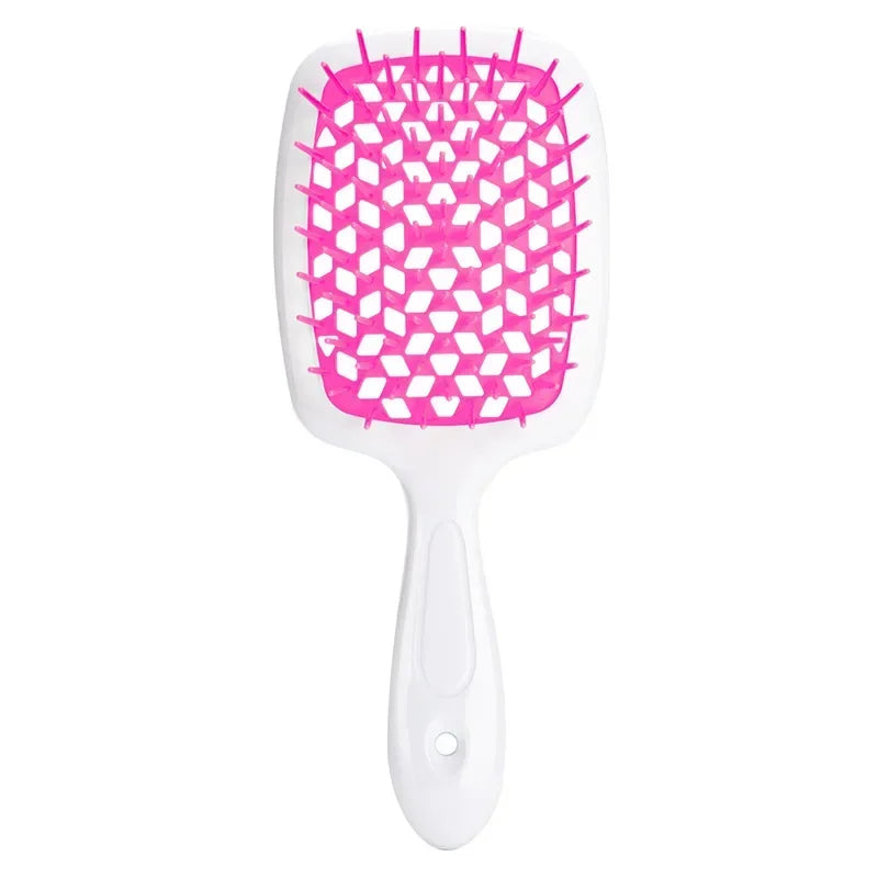 Tangled Hair Brush Detangling Hair Brush Massage Brush Hollow Out Wet Curly Hair Brushes Barber Comb Salon Hair Styling Tools