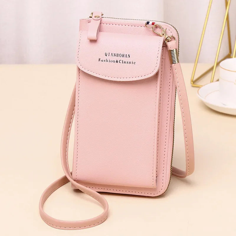 Girl Women Wallet Shoulder Mini Leather Bags Straps Mobile Phone Big Card Holders Wallet Handbag Money Pockets Girls Small Bags - NJPH Best Selling 