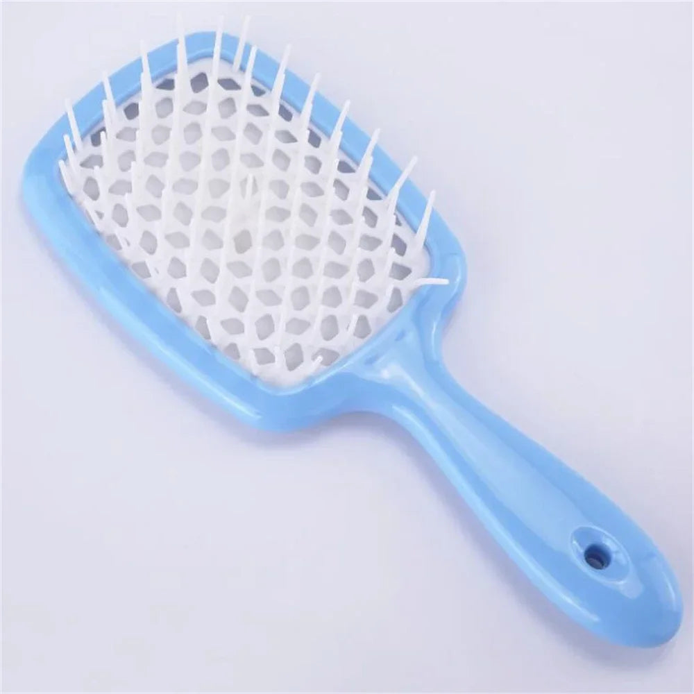 Tangled Hair Brush Detangling Hair Brush Massage Brush Hollow Out Wet Curly Hair Brushes Barber Comb Salon Hair Styling Tools