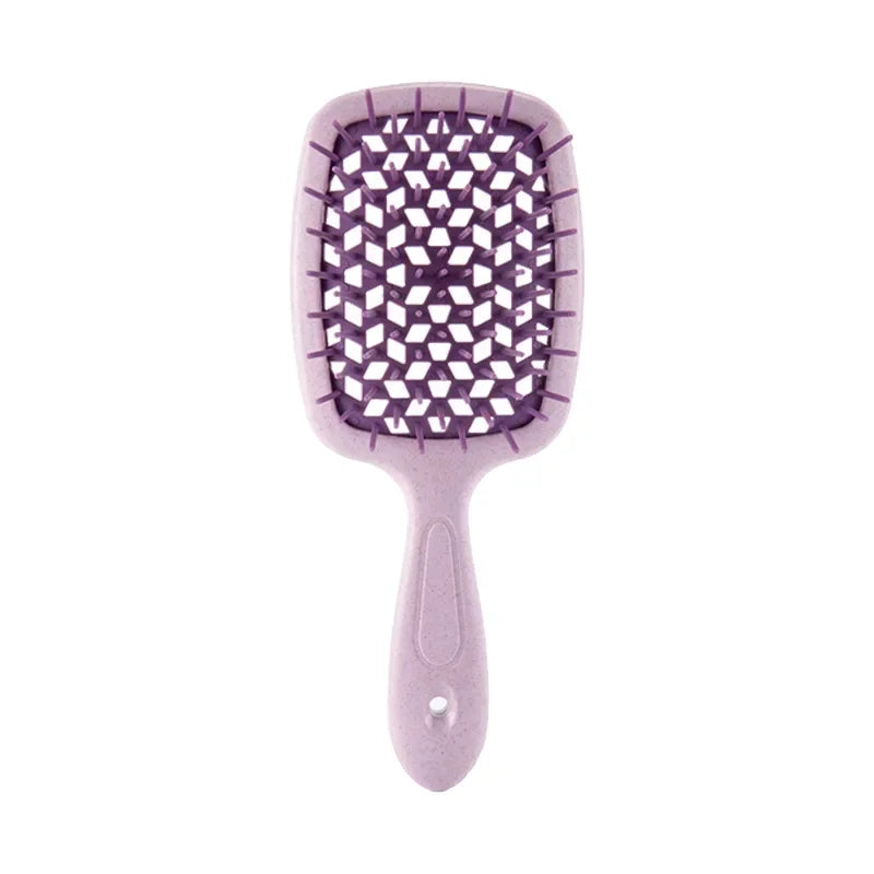 Tangled Hair Brush Detangling Hair Brush Massage Brush Hollow Out Wet Curly Hair Brushes Barber Comb Salon Hair Styling Tools