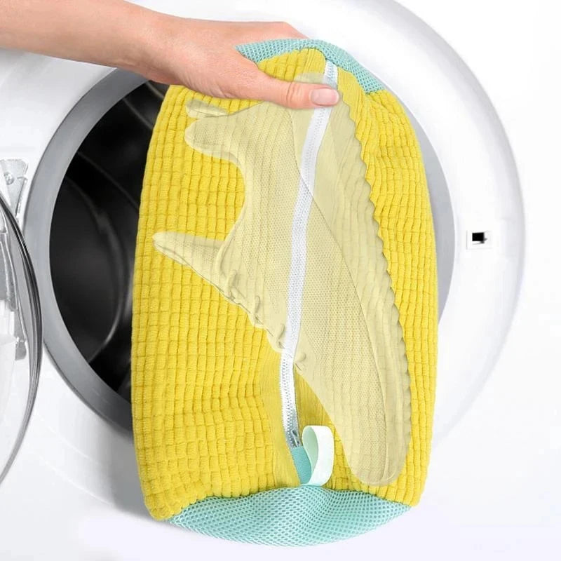 1/2PCS Washing Shoes Bag Cotton Laundry Fluffy Fibers Easily Remove Dirt Washing Bags Anti-Deformation Shoes Clothes Organizer - NJPH Best Selling 