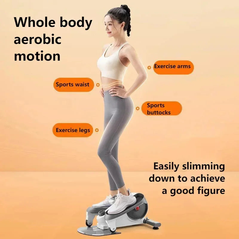 Mini Elliptical Machine Integrated Non Occupying Household Silent And Compact Eight Speed Aerobic Sports And Fitness Equipment - NJPH Best Selling 