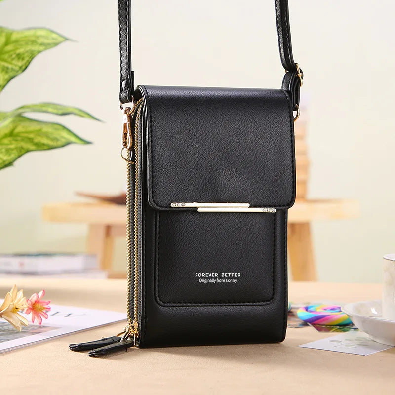 Fashion Handbag Bag of Women Soft Leather Girls Women's Bag Small Wallets Touch Screen Cell Phone Purse Crossbody Shoulder Bag - NJPH Best Selling 