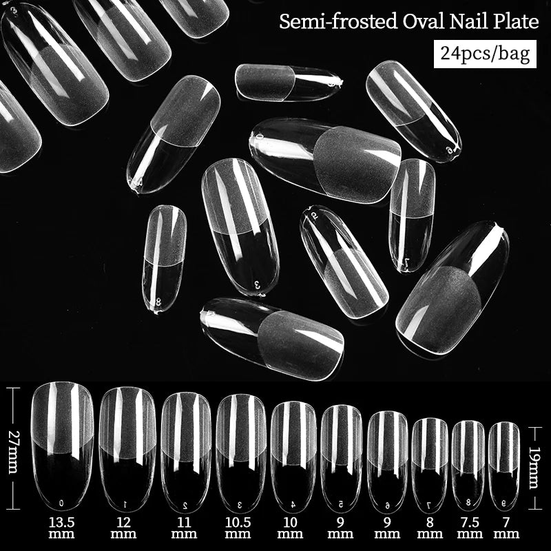 Nail Art Press on False Nails Fake Nails Coffin Gel Nails Extension System Full Cover Short Nail Soft Gel Tips Accessories Tool - NJPH Best Selling 