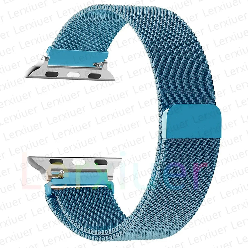 Magnetic Strap for Apple Watch bands 44mm 40mm 49mm 45mm 41mm 42mm 38mm 45 mm Metal bracelet iwatch series 3 6 7 8 9 SE ultra 2 - NJPH Best Selling 