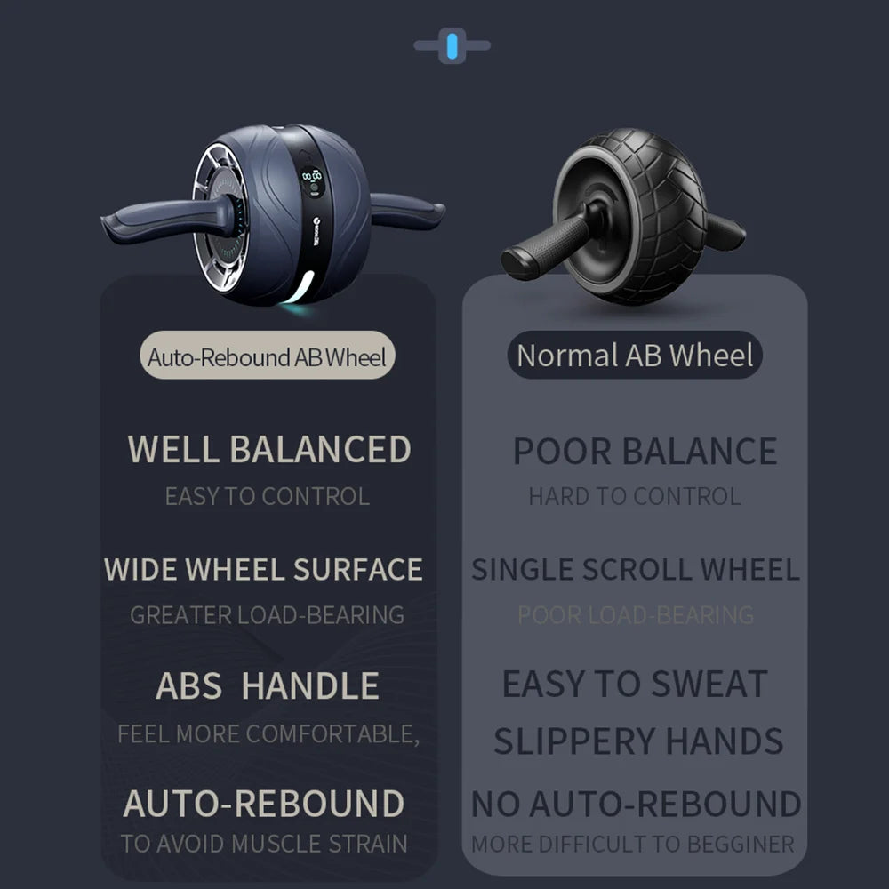 Booster Abdominal Wheel Home Gym Roller AB Roller Gymnastic Wheel Fitness Abdomen Training Sports Equipment for ABs Body Shaping - NJPH Best Selling 