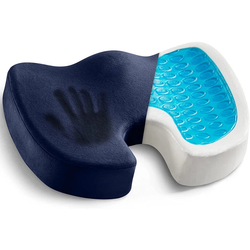 Gel Cushion Non-slip Gel and Memory Foam Coccyx Cushion Office Chair Cushion Car Cushion Sedentary Artifact - NJPH Best Selling 