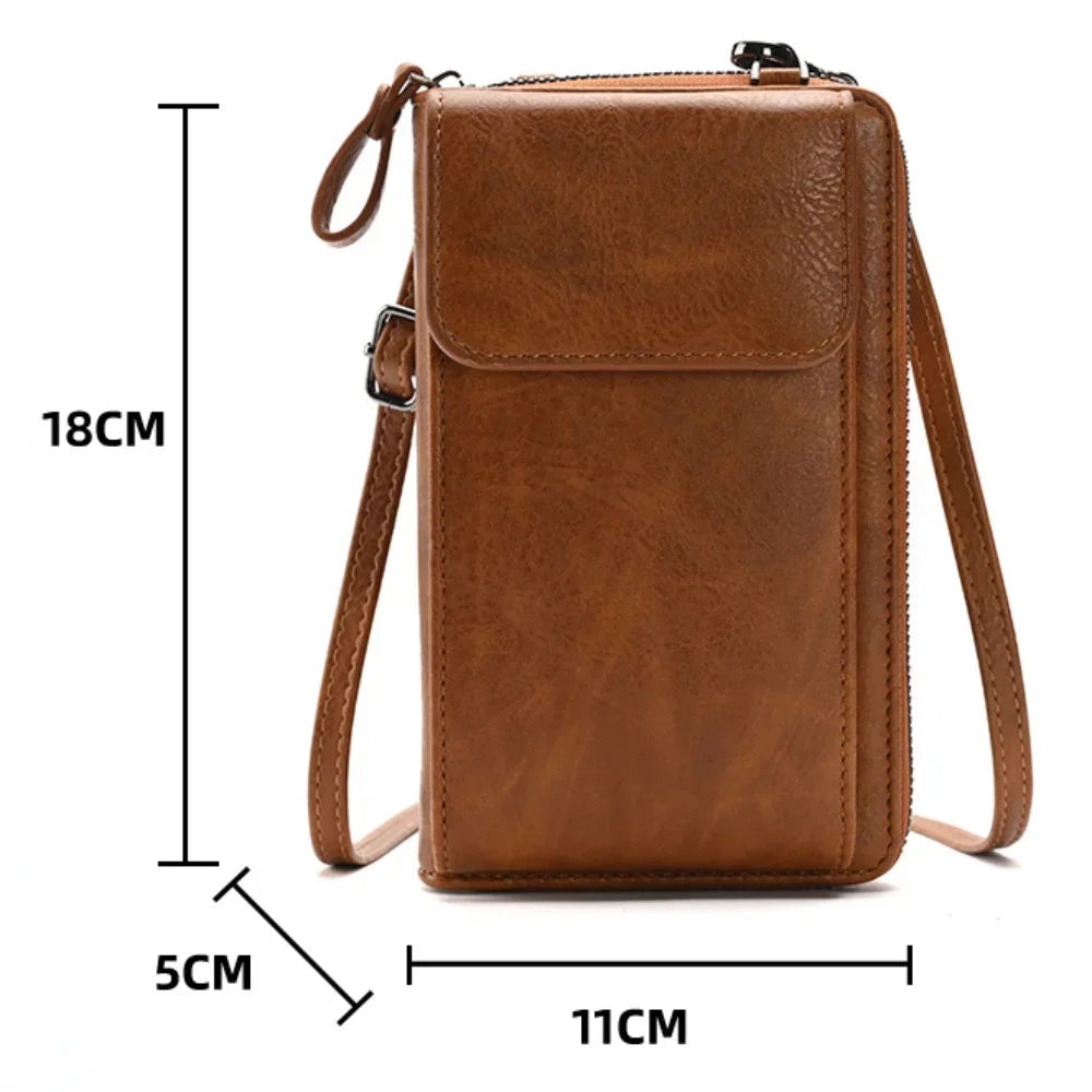 New Fashion Ladies Small Crossbody Messenger Bags for Women Shoulder Bag Phone Wallet Mini PU Leather Card Holder Female Purse - NJPH Best Selling 