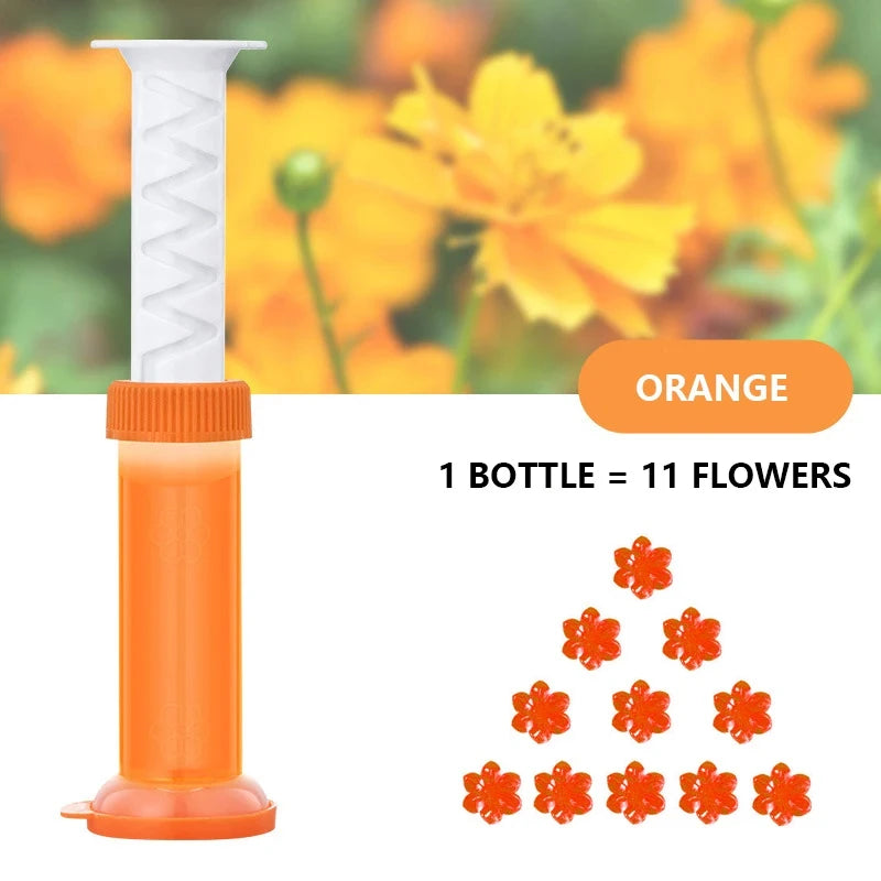 1/2Pcs Flower Toilet Cleaner Gel Syringe Aromatic Drain Toilet Cleaning Detergent Air Freshener Remove Odors Home Bathroom Tools - NJPH Best Selling 