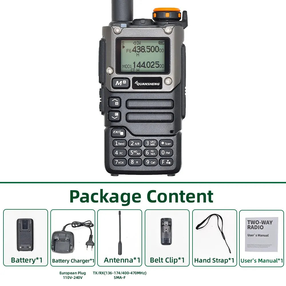 Quansheng UV K5 (8) Walkie Talkie Portable Am Fm Two Way Radio Commutator Station Amateur Ham Wireless Set Long Range Receiver - NJPH Best Selling 