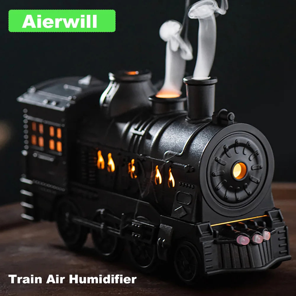 Aierwill Train Air Humidifier Ultrasonic Aromatherapy Diffusers Mist Maker Fragrance Essential Oil Aroma Difusor Remote control - NJPH Best Selling 