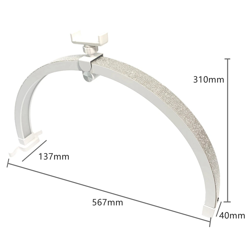 Half Moon Nail Table Lamp 56cm Foldable LED Crescent Manicure Desktop Light Arch Beauty Salon Fill Lighting - NJPH Best Selling 