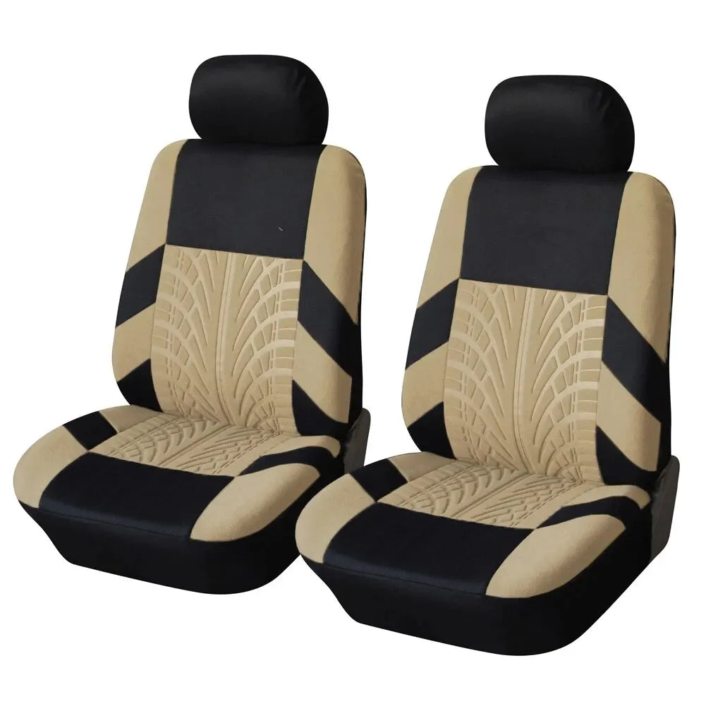 Car Seat Covers Full Set Front Split Rear Bench For Car Universal Cloth SUV Sedan Van Automotive Interior Covers - NJPH Best Selling 