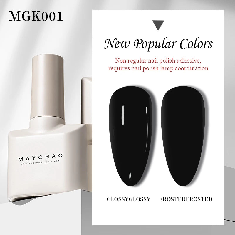 MAYCHAO 12ml Gel Nail Polish 48 Colors Glossy Semi Permanent Soak Off UV LED Frosted Gel Nails Painting Varnish - NJPH Best Selling 