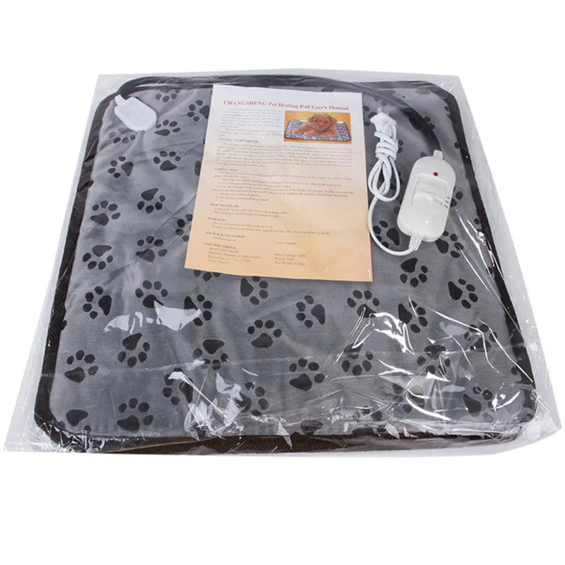 Pet Electric Blanket Winter Warming Pad Cat Dog Heated Nest Waterproof Warmer Power-Off Protection Bite-Resistant Mat Bed - NJPH Best Selling 