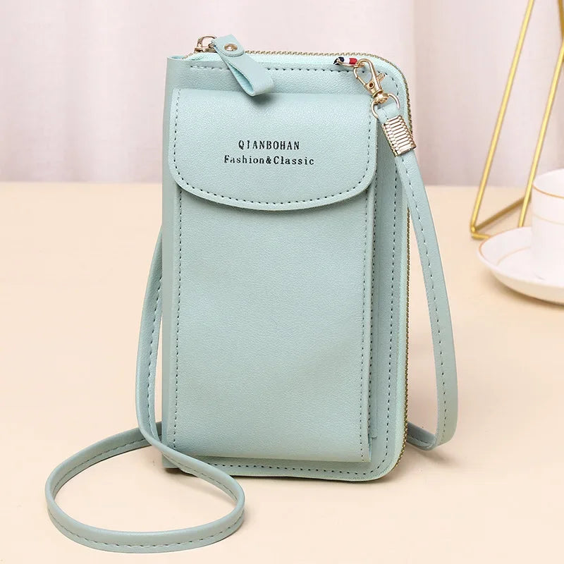 Girl Women Wallet Shoulder Mini Leather Bags Straps Mobile Phone Big Card Holders Wallet Handbag Money Pockets Girls Small Bags - NJPH Best Selling 