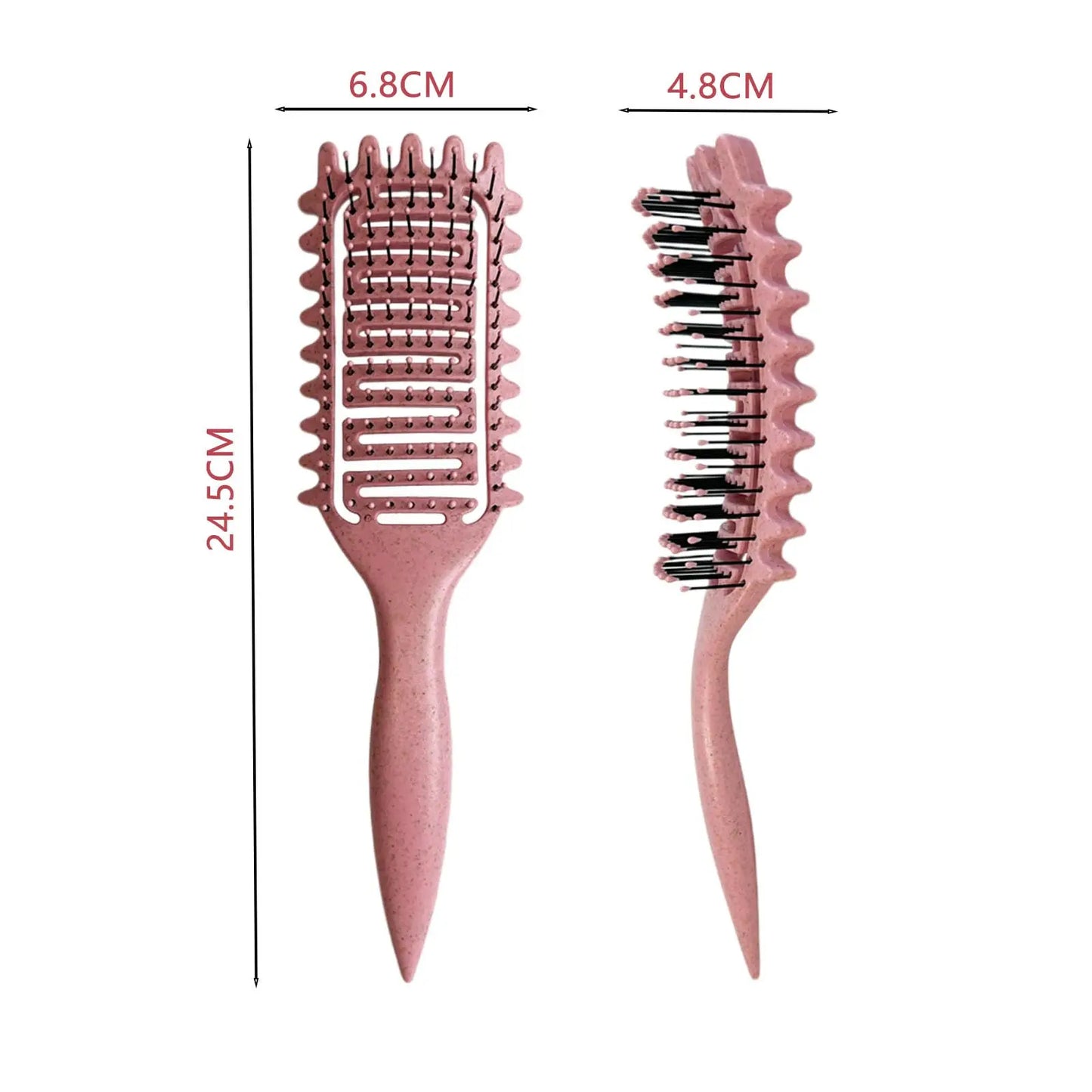 Curly Hair Brush Hollow out Curl Define Styling Brush Beard Comb Styling Detangling Brush Multi-purpose Home Styling Tools