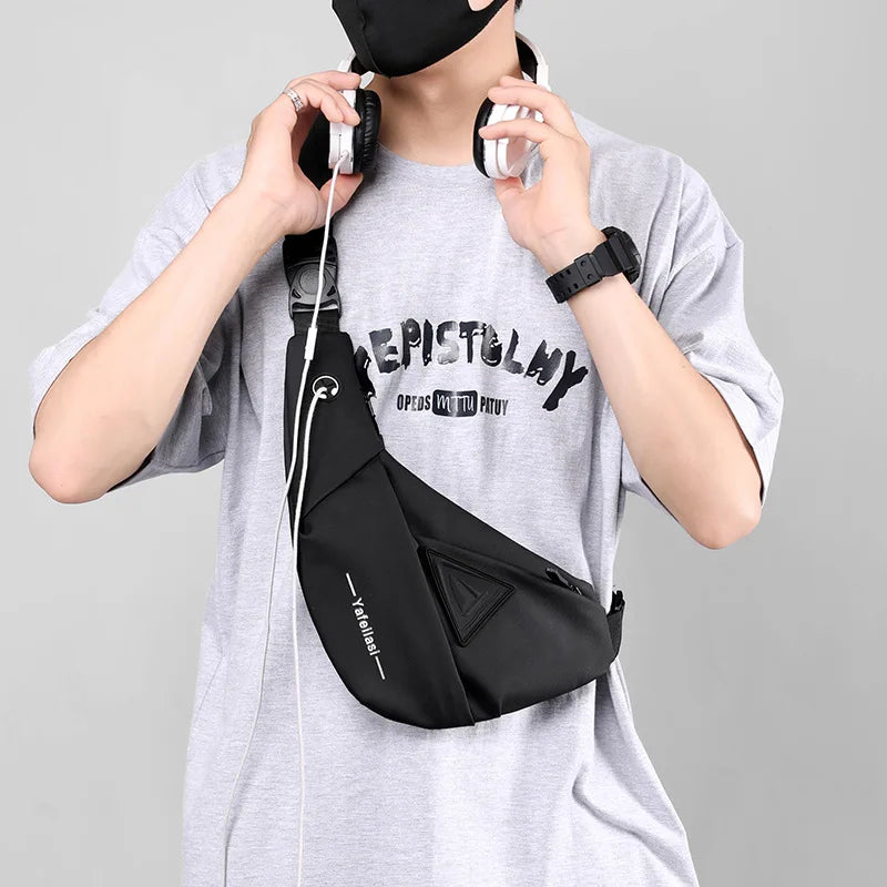 sling chest bag small shoulder bag husband messenger bag for men boy mini travel bag cross body bags anti theft mobile phone bag - NJPH Best Selling 