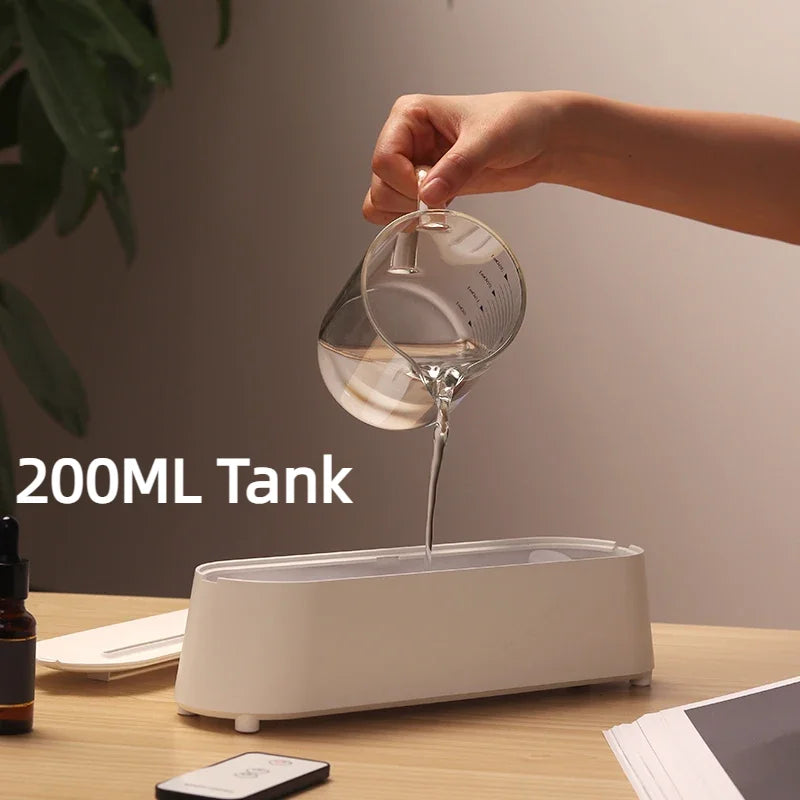 New Flame Ultrasonic Air Diffuser with Remote Control Cool Mist Maker 3D Simulation Air Humidifiers Aroma Essential Oil Diffuser - NJPH Best Selling 