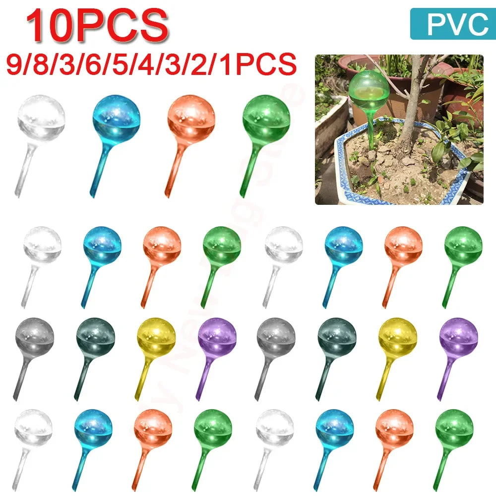 10PCS Automatic Plant Watering Bulbs Shape Flower Plant Water Dripper Lightweight Houseplant Device Drip Irrigation System - NJPH Best Selling 