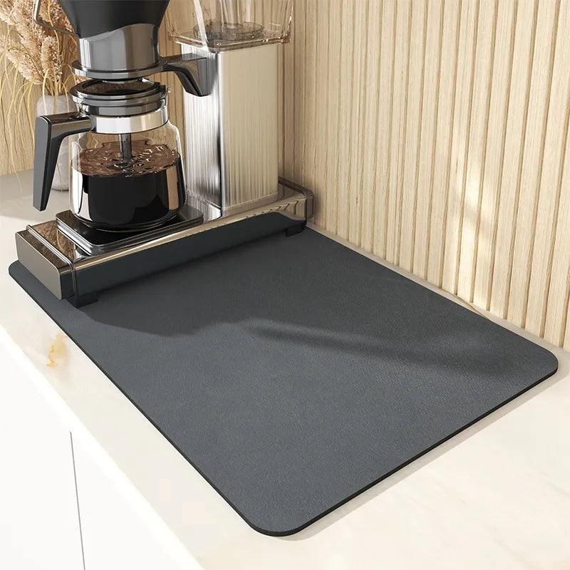 Super Absorbent Large Kitchen Absorbent Mat Antiskid Draining Coffee Dish Drying Mat Quick Dry Bathroom Drain Pad Tableware Mat - NJPH Best Selling 