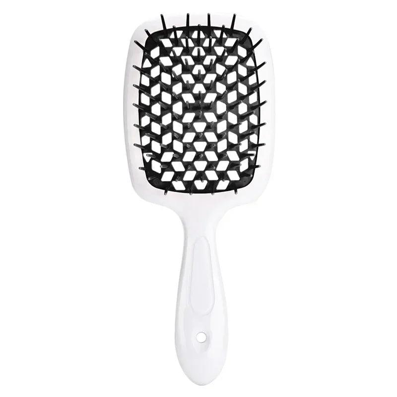 Tangled Hair Brush Detangling Hair Brush Massage Brush Hollow Out Wet Curly Hair Brushes Barber Comb Salon Hair Styling Tools