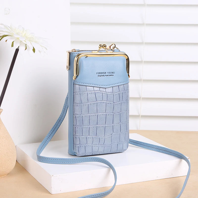 NEW Fashion Stone Pattern Crossbody Bag Women's PU Leather Luxury Samll Phone Pocket Ladies Purse Shoulder Bags Handbags - NJPH Best Selling 