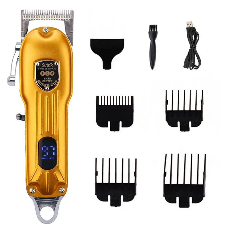 Professional Dog Hair Clipper All Metal Rechargeable Pet Trimmer Cat Shaver Cutting Machine Pets Low Noice Grooming Haircut - NJPH Best Selling 