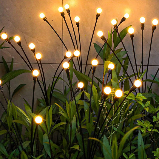 Solar LED String Fairy Lights Path Lawn Landscape Firefly Lamp Outdoor New Year Christmas Garden Patio Garland Street Decoration - NJPH Best Selling 