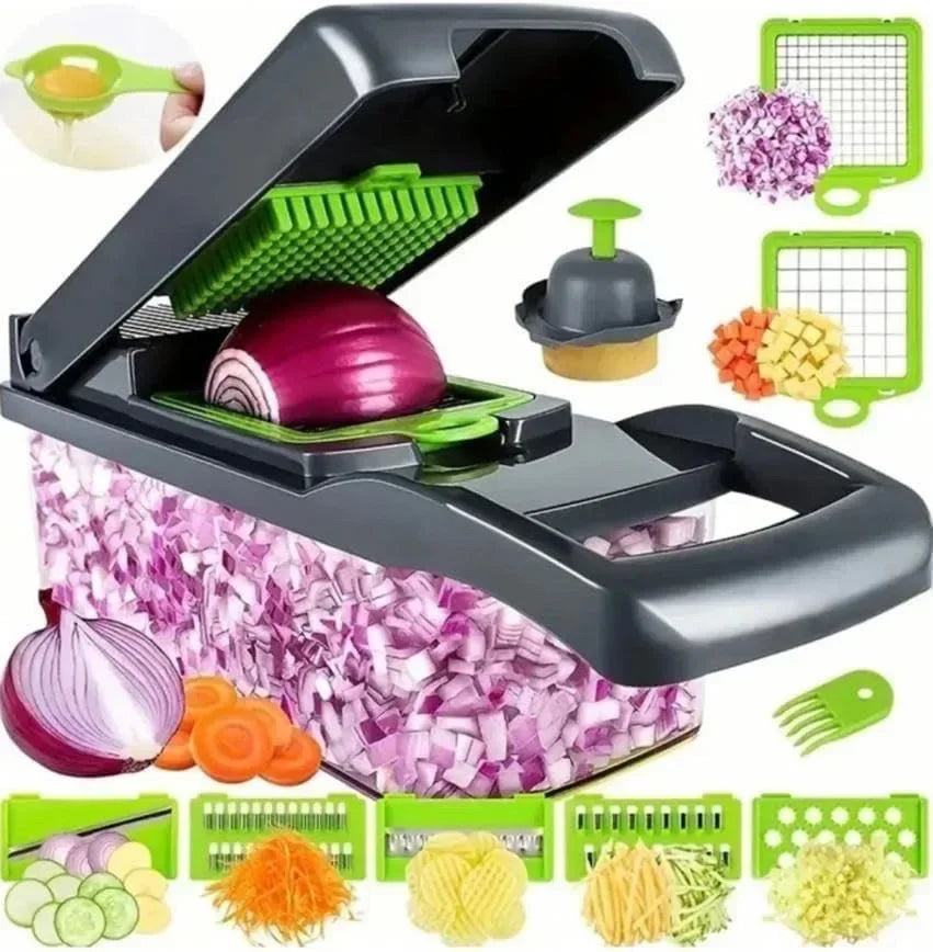 14/16 in 1 Multifunctional Vegetable Chopper Handle Food Grate Food Chopper Vegetable Slicer Dicer Cut Kitchen Items cocina - NJPH Best Selling 