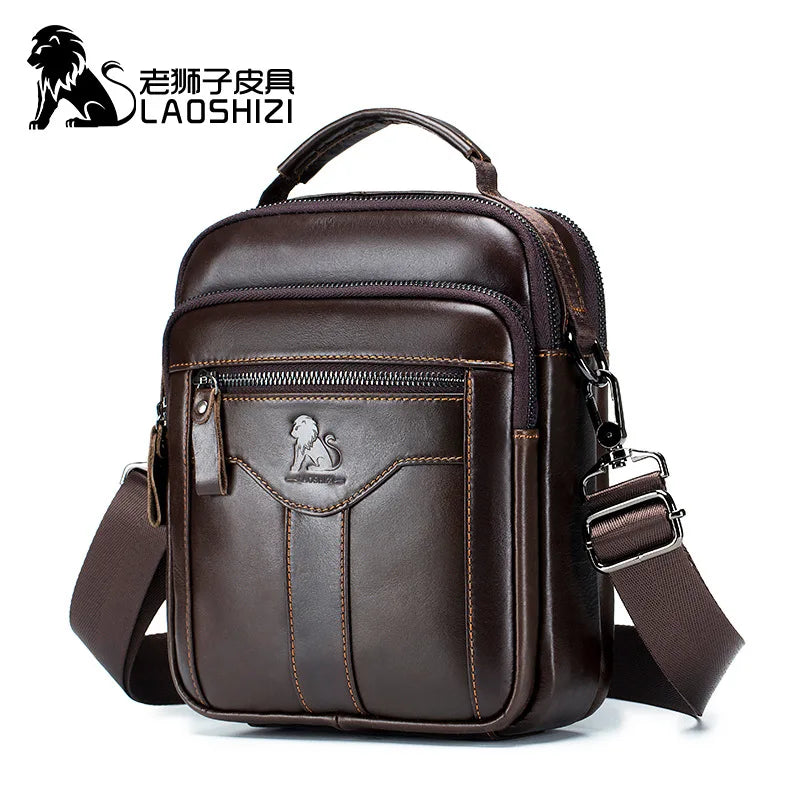 New Handbag Men's Bag Genuine Leather Shoulder Bag Husband luxury design messenger bag crossbody bags for men - NJPH Best Selling 