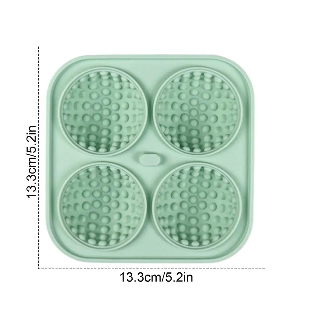 Golf Silicone Ice Ball Round Mold Whiskey Special 4 Golf Ice Grid Mold Kitchen Tool For Whisky Cocktail Cola Baby Food And Drink - NJPH Best Selling 