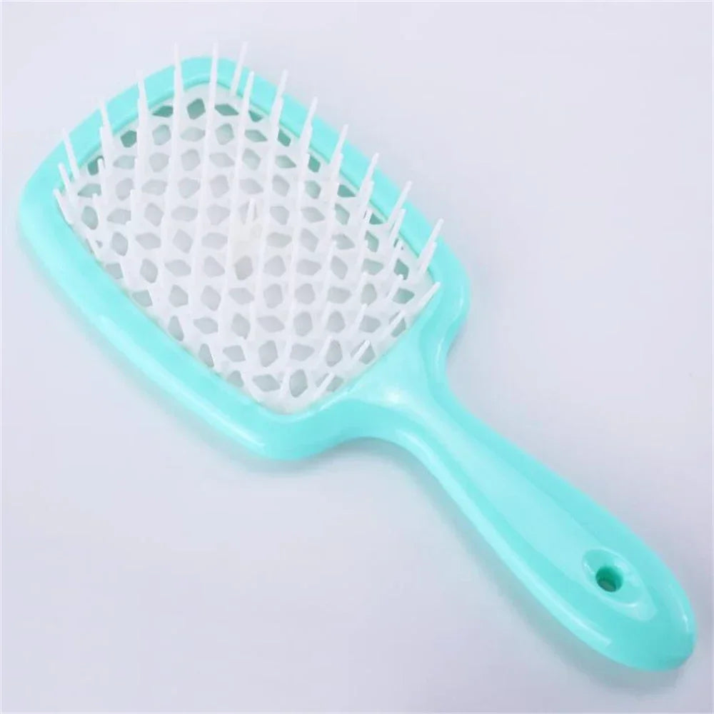 Tangled Hair Brush Detangling Hair Brush Massage Brush Hollow Out Wet Curly Hair Brushes Barber Comb Salon Hair Styling Tools