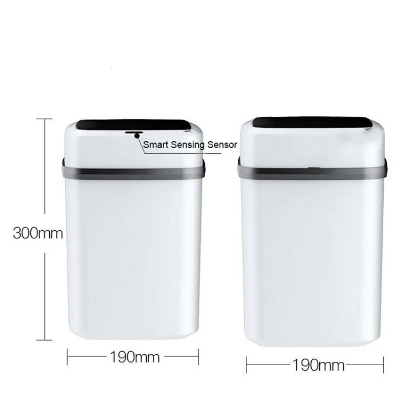 Kitchen Trash Bin 13L Bathroom Touch Trash Can In The Toilet Smart Garbage Bucket Waste Bins Dustbin Smart Trash Can Kitchen - NJPH Best Selling 