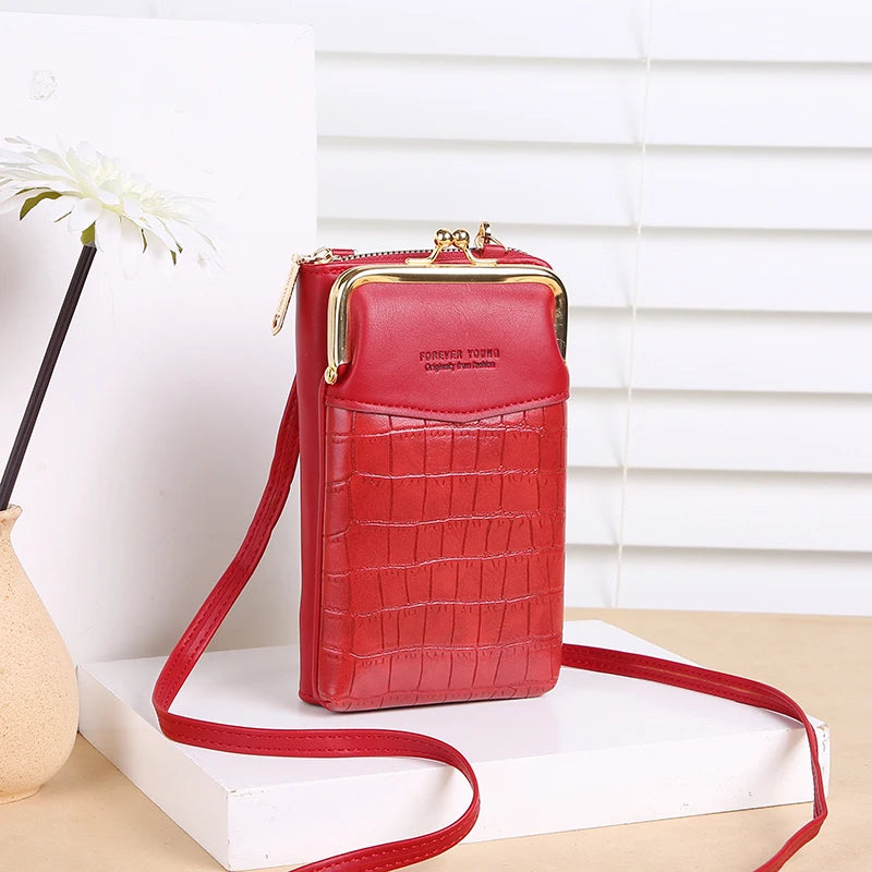 NEW Fashion Stone Pattern Crossbody Bag Women's PU Leather Luxury Samll Phone Pocket Ladies Purse Shoulder Bags Handbags - NJPH Best Selling 