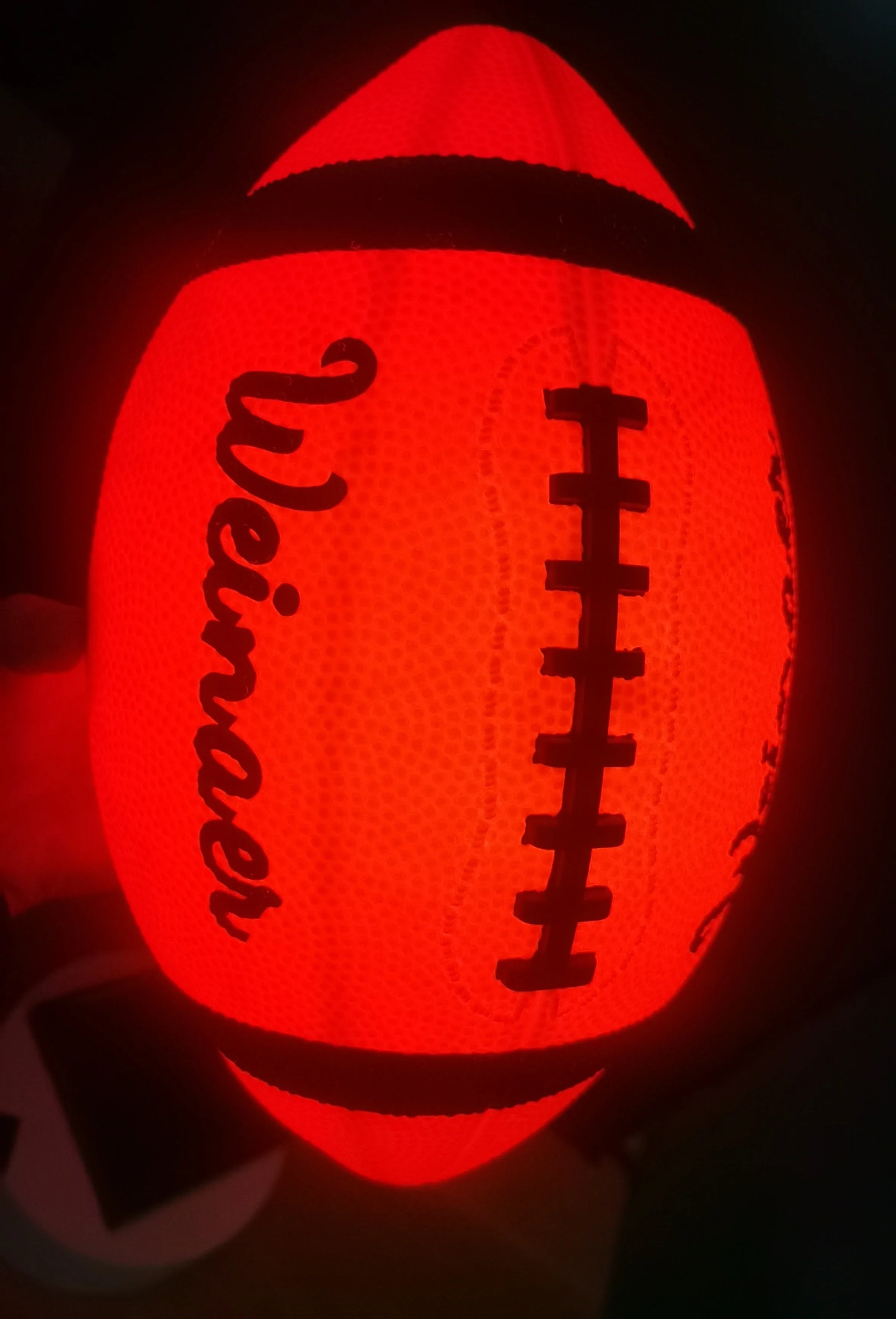 Light Up Football - Glow in the Dark FootBall - NO 6 - Outdoor Sports Birthday Gifts for Boys 8-15+ Year Old - Kids - Cool Toys - NJPH Best Selling 