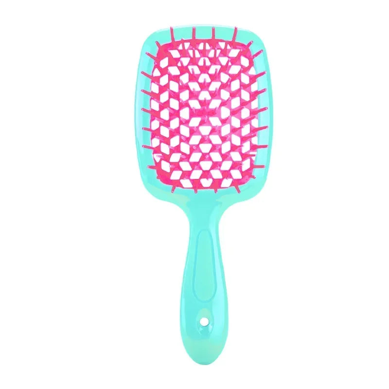 Tangled Hair Brush Detangling Hair Brush Massage Brush Hollow Out Wet Curly Hair Brushes Barber Comb Salon Hair Styling Tools