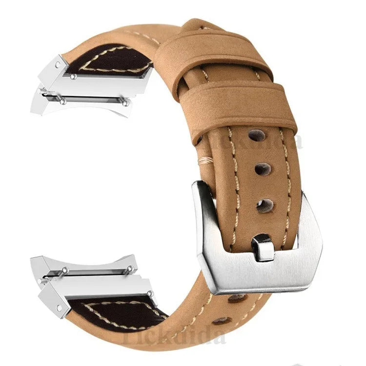 High Quality Genuine Leather Strap for Samsung Galaxy Watch 5 Pro Band Watch 6 44mm Strap for Galaxy Watch 4 Classic 46mm 47mm - NJPH Best Selling 