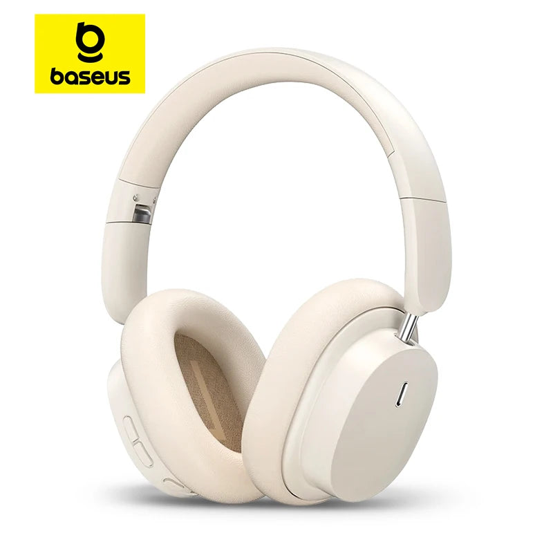 Baseus Bowie D05 Wireless Headphone Bluetooth 5.3 Earphone HIFI Level Headset 40mm Driver Foldable Over Ear Headphone 70H Time - NJPH Best Selling 