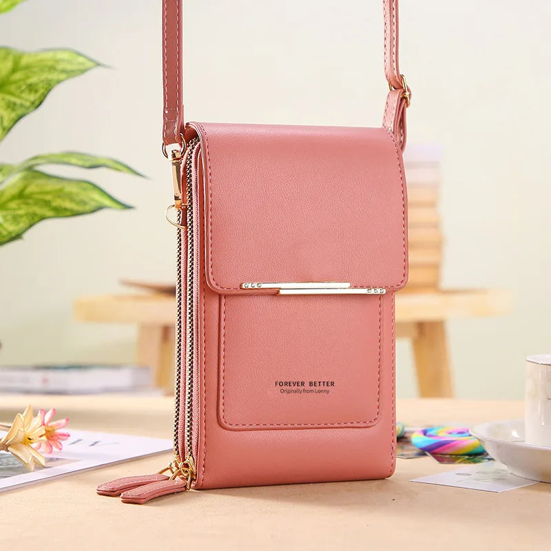 Fashion Handbag Bag of Women Soft Leather Girls Women's Bag Small Wallets Touch Screen Cell Phone Purse Crossbody Shoulder Bag - NJPH Best Selling 