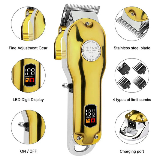 Dog Professional Hair Clipper Electrical Grooming Trimmer for Pets USB Rechargeable Shaver Low Decibel Animals Haircut Machine - NJPH Best Selling 