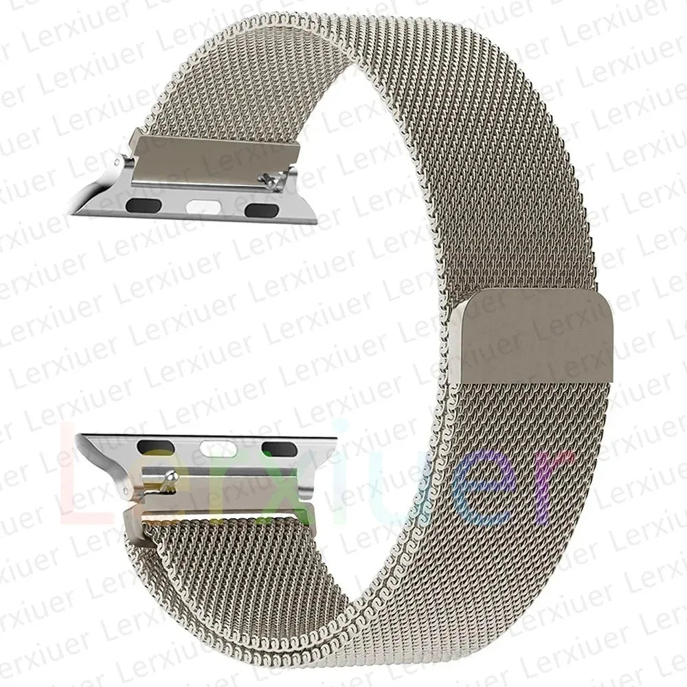 Magnetic Strap for Apple Watch bands 44mm 40mm 49mm 45mm 41mm 42mm 38mm 45 mm Metal bracelet iwatch series 3 6 7 8 9 SE ultra 2 - NJPH Best Selling 