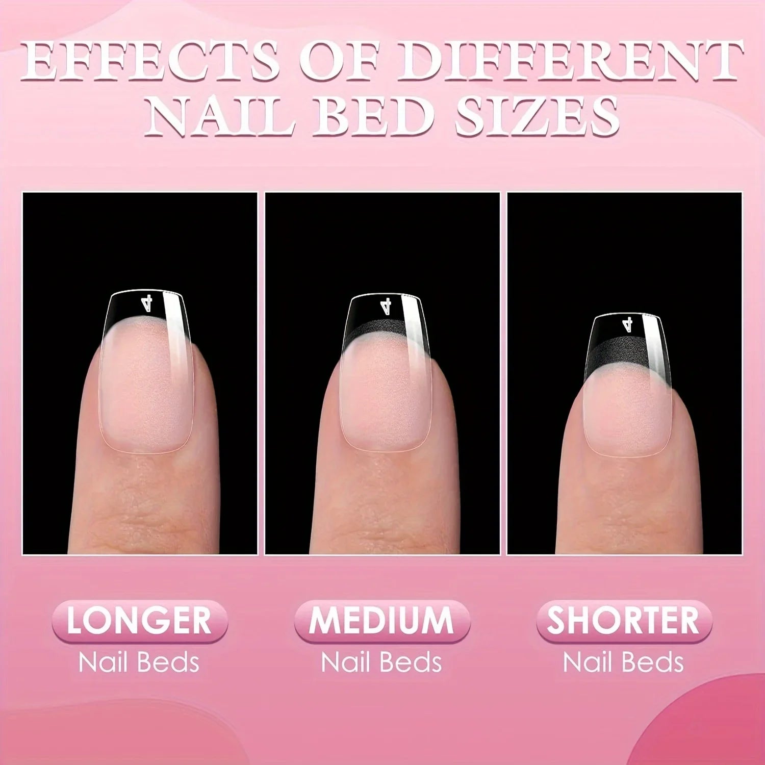 600PCS Short Coffin Nail Tips Half Matte False Tips Full Cover Soft Gel Coffin Shaped Acrylic Nail Tips Clear - NJPH Best Selling 