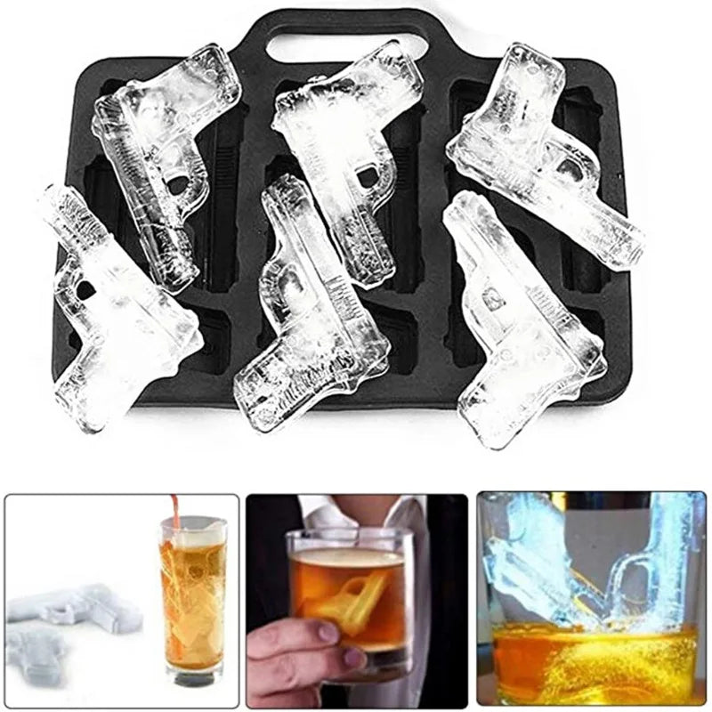 Make Unique Gun Bullet-Shaped Ice Cubes with this DIY Ice Cube Mold - Perfect for Cold Drinks and Cocktails! - NJPH Best Selling 