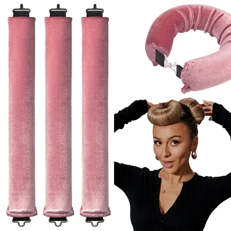 Heatless Hair Curlers Curling Rod Headband No Heat Hair Rollers Lazy Curls with Hook Sleeping Soft Flexi Rods Hair Styling Tools - NJPH Best Selling 