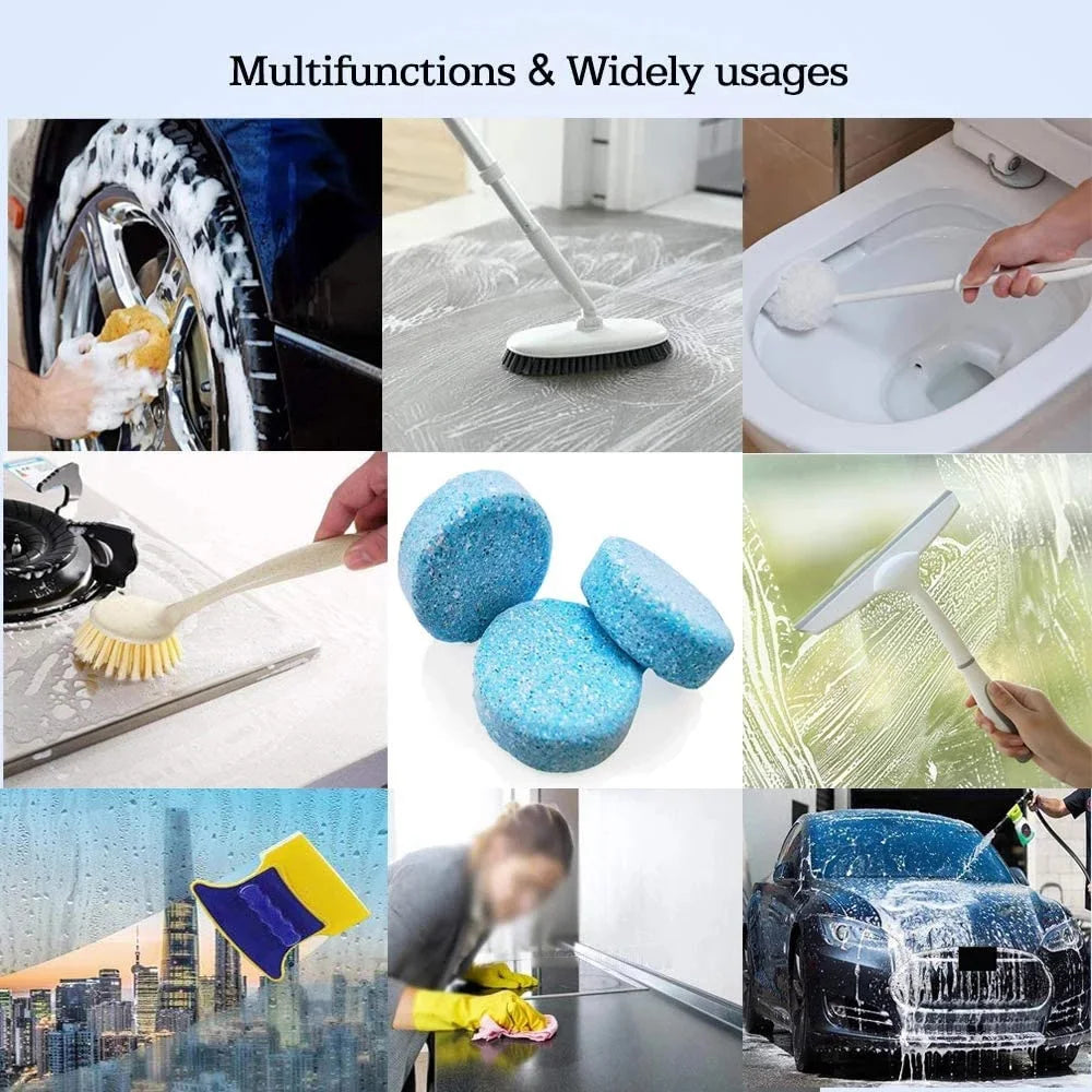 Solid Cleaner Car Windshield Cleaner Effervescent Tablet Auto Wiper Glass Solid Cleaning Concentrated Tablets Detergent - NJPH Best Selling 