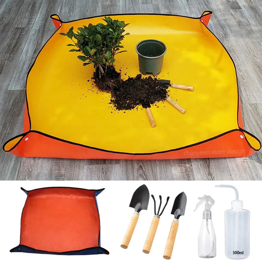 Waterproof Foldable Planting Mat Garden Potting Pad for Plant Flower Pot Transplanting Farm Bonsai Gardening Tools and Equipment - NJPH Best Selling 