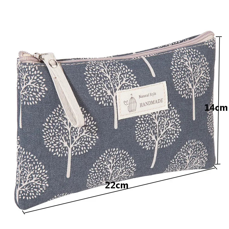 New Women Travel Cosmetic Bag Canvas Portable Zipper Makeup Bags Female Purses Pencil Case Toiletries Storage Wash Bag Hot - NJPH Best Selling 