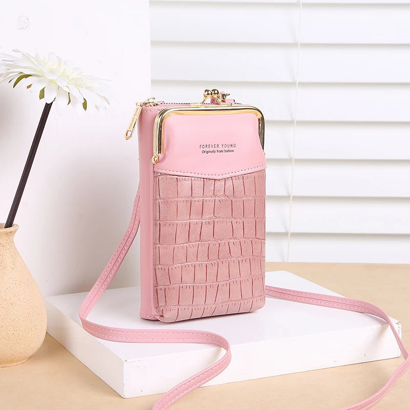 NEW Fashion Stone Pattern Crossbody Bag Women's PU Leather Luxury Samll Phone Pocket Ladies Purse Shoulder Bags Handbags - NJPH Best Selling 